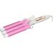 3 Barrel Curling Iron Wand - Adjustable Temperature Ceramic Lasting Waves Flexible for All Hairstyles - US Plug - Buy Online on SooperMarket.com