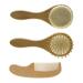 KOMBIUDA 1 Set Head- Head Hugging Care Bristles Bathing Washing Infant Organic Hair Wooden New Wool Scalp Girls with Boy Comb Supplies Shampoo Hairbrush for Natural Toddler Newborn Kids