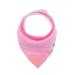Set of 4 Baby Bandana Teething Bibs with Silicone Teether - Solid Pink Colors - Buy Online on SooperMarket.com