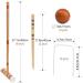 ropoda Six-Player Croquet Set with Wooden Mallets  Colored Balls  Sturdy Carrying Bag for Adults &Kids  Perfect for Lawn Backyard Park and More. - Buy Online on SooperMarket.com