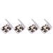 KALLORY 200 Pcs Disposable Makeup Professional Double- End Eyeshadow Cosmetic Set Size 2 Black