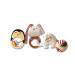 Shumee Bunny Teether Penguin Teether and Elephant & Ball Plush Sensory Toys for Babies