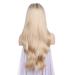 Buy SHIYID Blonde Wig with Dark Roots - Two Tones Long Wavy Front Lace Synthetic Wig for Women | High Temperature Fiber - Buy Online on SooperMarket.com