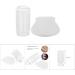 Premium Transparent Silicone Nail Art Sealing Tool | Stamper & Scraper for Perfect Nail Polish Finishing - Buy Online on SooperMarket.com