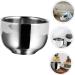 Angoily 2 STK Stainless Steel Impact Bowl for Hairdressers | Durable Double-Layer Shaving Cup & Mixing Container | Metal Stirring Bowls for Beard Care | 7.3x5cm - Buy Online on SooperMarket.com