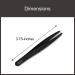 Deborah Lippmann Tweezers Slant Pointed | Precise for Plucking Eyebrows Splinters Hair Removal Shape | Easy to Use Professional Stainless Steel - Buy Online on SooperMarket.com