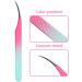 Dassen Professional Lash Tweezers for Mega Volume Eyelash Extensions - Gradient Pink - Buy Online on SooperMarket.com