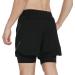 ARSUXEO Men's 2 in 1 Active Running Shorts with 2 Zipper Pockets B191 Black Medium - Buy Online on SooperMarket.com