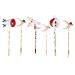 minkissy 3 Christmas Hair Clips Girls Bobby Barrettes Holiday Barrettes Hair Barrettes for Christmas Holiday Headwear Hair Clips for Kids Party Hair Decoration Cute Child Metal Side Clip