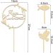 Buy Charming Cake Topper for Confirmation & Communion | Wood Baptism Fish Decoration - 3PCS Set for Girls - Buy Online on SooperMarket.com