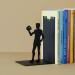 Buy Balvi Hamlet Black Metal Bookend - Unique Design for Stylish Home Organization | International Shipping Available - Buy Online on SooperMarket.com