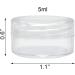 Desenda 5ml Clear Round Travel Sample Jar Pots - 20 Pieces for Women - Creams and Make-up Sample Containers - Buy Online on SooperMarket.com