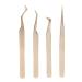 8pcs Eyelash Extension Tweezers Set - Curved & Straight Stainless Steel Beauty Tools for Professional Eyelash Application - Buy Online on SooperMarket.com