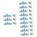 minkissy 4 Sets Nail Art Brush Cup Nail Soak off Bowl Chinese Bask Plastic Sponge Manicure