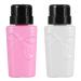 2PCs Nail Polish Remover Pump Dispenser - Portable Plastic Storage Bottle for Nail Art | Perfect Nail Tool - Buy Online on SooperMarket.com