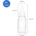 1oz Clear Plastic Bottles with Twist Top Cap 12 Pack BPA-Free - Ideal for Hair Oils - Includes 12 Labels - Buy Online on SooperMarket.com