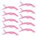 ZEVONDA 10Pcs Crocodile Clips Hair Barrettes - Professional Women Girl Crocodile Hair Sectioning Clips Styling Hair Clips Clamp with Nonslip Grip and Wide Teeth Pink Pink(10PCS)