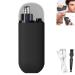 LONGLUAN Gelmalls Nose Trimmer Portable Nose Hair Trimmer Painless & Precision 2024 New Rechargeable Portable Nose Hair Trimmer Washabl Easy Cleansing Nose Hair Trimmer for Travel (Black)
