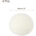 sourcing map 4 Pcs Wool Dryer Balls 1.6 Inches Wool Laundry Dryer Balls for Reducing Clothing Static and Wrinkles White 1.6" White - Buy Online on SooperMarket.com