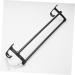 HEMOTON Wall Mounted Hooks Hook Towel Bar Wall Shelf Washcloth Wall Rack Shower Sponge Holder Towel Rack Ledge Take a Bath Black Size 2 - Buy Online on SooperMarket.com