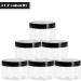 Qeirudu 4 oz Plastic Jars with Lids - 24 Pack Clear Round Containers for Body Butter, Scrubs, Lotions - Refillable Cosmetic Storage - Buy Online on SooperMarket.com
