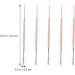 5pc Spring Earpicks Wax Curette Set - Stainless Steel Ear Cleaner for Adults | Comfortable and Sturdy Earwax Remover with Simple End Design - Buy Online on SooperMarket.com
