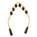 Back massage device made of wood roll rope liberating meridian massage band therapy lymphatic drainage massage device for neck leg back muscle regeneration