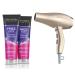 Conair InfinitiPRO Frizz Free Dryer and John Frieda Frizz Ease Forever Smooth Duo Shampoo & Conditioner for 72-hour humidity protection and long-lasting smoothness | 1875 watt dryer