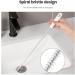 60CM/23.62Inch Sink Cleaning Pipe Brush Flexible Drain Unblocker Tube Brush Household Sewer Dredging Tool Waterpipe Overflow Cleaner Hair Catcher Pipe Cleaning Brush for Bathroom Kitchen Drain White - Buy Online on SooperMarket.com