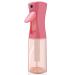 JANYUEPAI Hair Spray Bottle Continuous Fine Water Mist Sprayer for Hair Styling Skin Moisturizing Plant Watering Cleaning - Pink 200ml