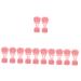 minkissy 24 Pcs Rabbit Ears Facial Brush Body Cleansing Brush Face Cleansing Brush Face Head Scrubber Facial Exfoliator Tool Lady Facial Brush Pink Detergent Miss Cute Silica Gel Light Pinkx6pcs 7.5x7.5cmx6pcs