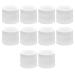 Yosoo Round Clear Leak Proof Plastic Container Jars 10Pcs 5g Round Cream Container Portable Refillable Reusable Leakproof Lotion Ointments Jars
