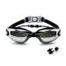 Beeway swimming goggles Premium comfortably swim Google fastened 2 anti-fog UV protection lenses fully adjustable for adult men and children 8 + black