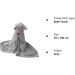 Gukasxi Hooded Baby Towel - Extra Large 140x70 cm, Ultra Soft & Absorbent Bath Towel for Baby Girls and Boys - Gray - Buy Online on SooperMarket.com