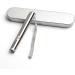 XUEQI 2-in-1 Pet Cat Kitten Toy Red Light Flashlight Pen Pointer Toy LED Light Silver