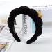 Velvet Spa Headband for Women | Puffy Headband for Skincare, Makeup & Face Mask | Soft and Comfortable - Black - Buy Online on SooperMarket.com