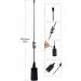 UAYESOK 15 Inch Stainless Steel Marine VHF Antenna for Cobra, Icom, Uniden, Standard Horizon Radio - Low Profile Design with 16.4ft Coaxial Cable - Buy Online on SooperMarket.com