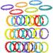 24pcs Rainbow Teething Rings for Babies | Safe Gift & Toy | International Shipping - Buy Online on SooperMarket.com
