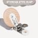 Vicloon 3 Pcs Baby Dummy Clips - Wooden Pacifier Chain Holder for Boys and Girls | Teether Toy Soother Clip in Gray/Beige - Buy Online on SooperMarket.com