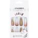 Brishow Christmas Glitter Snow False Nails - 24pcs Ballerina Acrylic Short Fake Nails for Women and Girls - Buy Online on SooperMarket.com