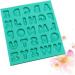 STOBOK 2pcs Silicone Molds Butter Cookies Cake Mold Candy Molds Soap Loaf Mold Cakesicles Mold Letter Molds Cupcake Chocolate Mold Baking Tool Fondant Mold Epoxy Decorative Mold Greenx2pcs 12x13cmx2pcs - Buy Online on SooperMarket.com