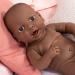 Bayer Design 94200AB Lifelike Newborn Baby Doll Boy - Realistic 42 cm Dark-Skinned Doll for Kids | International Shipping Available - Buy Online on SooperMarket.com