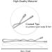BasicSense 30PCS Silver Metal Bobby Kirby Hair Pins - Stylish Hair Accessories - Buy Online on SooperMarket.com