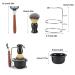 Qinlorgo Home Shaving Kit | Multifunctional 4-Part Set - Stainless Steel Razor Brush & Bowl for a Perfect Shave - Buy Online on SooperMarket.com