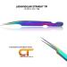 Rainbow Stainless Steel Lash Tweezers Set for Eyelash Extensions - Straight & Curved - Ideal for Individual, Russian Volume & Isolation - 4 PCs Set - Buy Online on SooperMarket.com