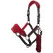 LeMieux Vogue Fleece Headcollar & Leadrope Halter - Cob Burgundy/Navy | International Shipping - Buy Online on SooperMarket.com