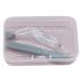 OUEYFER Soft silicone shovel tweezet set for the insertion of contact lenses of portable organizational holders Accessories for inserting and removing contact lenses gray