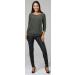 Happy Mama Maternity Nursing Striped Jumper Top 16-18 Khaki Melange - Buy Online on SooperMarket.com