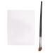 Nail Art Mixing Paper L Size One Piece Dual Sided Manicure Cosmetic Mixing Paper Pad with Angle Brush
