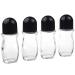 Eco-Fused Refillable Glass Roll-On Deodorant Bottles 4-Pack - 1.7 Oz (50 ml) - Leak-Proof with Twist Cap - 20pcs Labels Included - for DIY Homemade Natural Deodorant Sunscreen Moisturizer